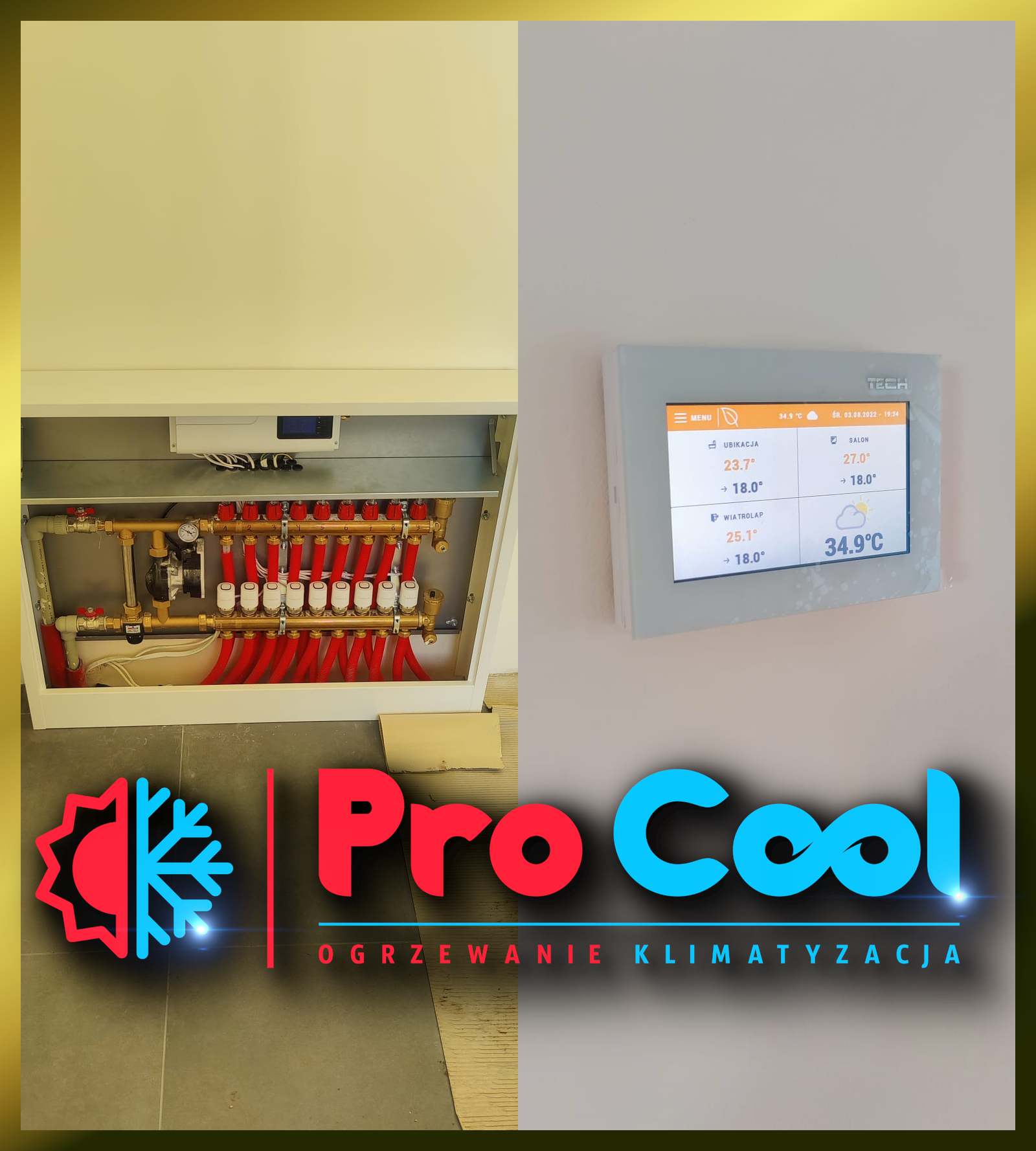 Rozdzielacz ogrzewania podłogowego – serwis Pro Cool